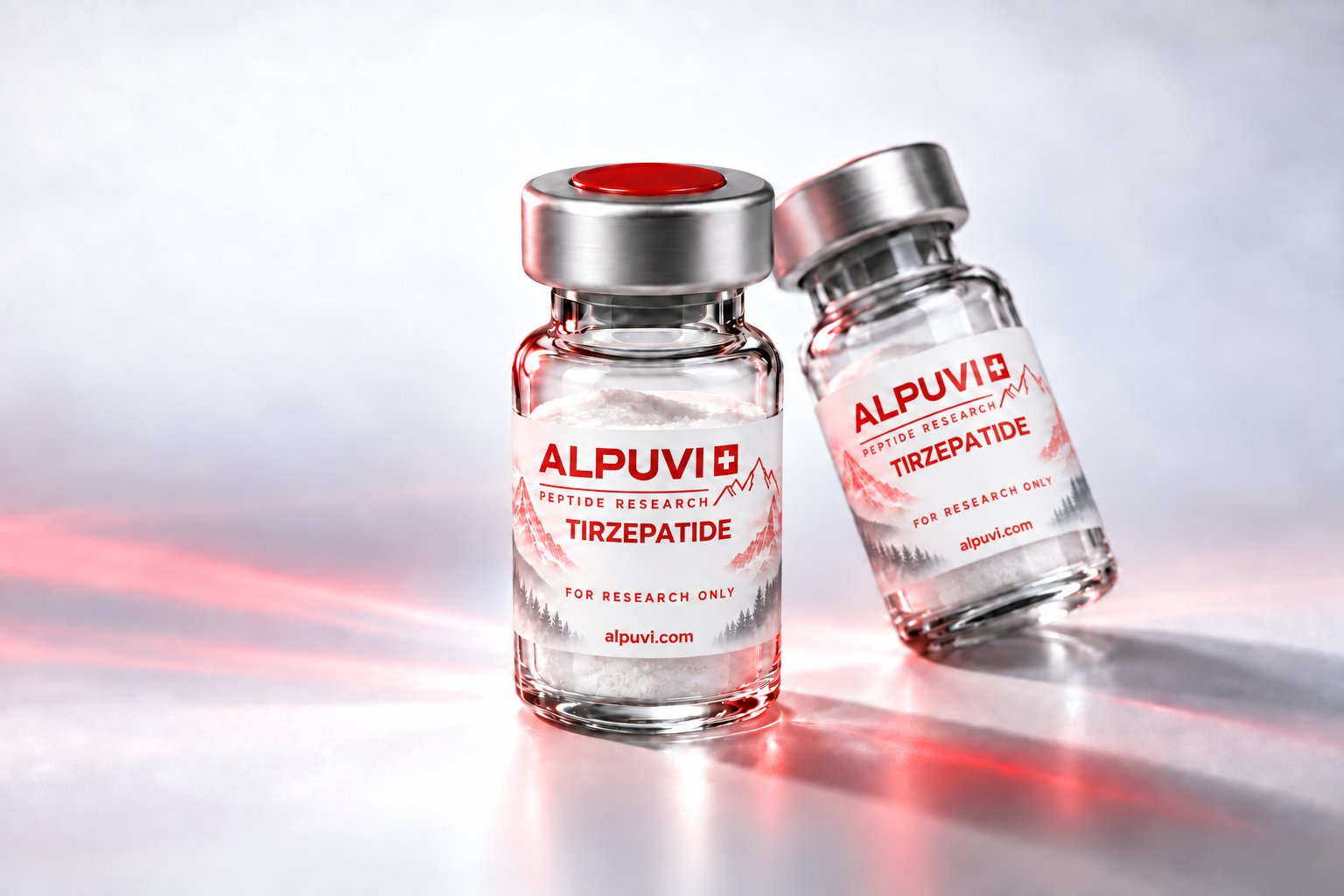 Alpuvi tirzepatide vial label visualization